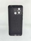 Husa Xiaomi Redmi Note 12C silicon moale, protectie camere si butoane, interior material textil Negru