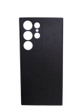 Husa Samsung S23 Ultra silicon, interior material textil Negru