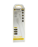 Cablu incarcare Fast Charge iTrend CA05 USB-Micro USB, 1metru , Premium, Alb