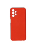 Husa Samsung A13  silicon moale , protectie butoane, interior material textil Rosu