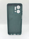 Husa Honor X7a silicon moale , protectie camere si butoane, interior material textil Verde Inchis