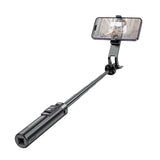 Selfie stick 2 in 1 Quadropod Hoco K21 1.37m cu telecomanda bluetooth si telefoane cu ecran 4.5-7.0inches Negru