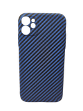 Husa Iphone 11 tip Kevlar , Protectie butoane, aspect carbon Albastru