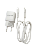 Set incarcator priza + Cablu incarcare KuFast KP-303 Fast Charging 20W, Tip C, Alb
