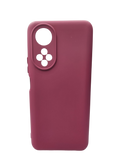 Husa Honor X7 silicon moale , protectie camere si butoane, interior material textil Visiniu