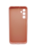 Husa Samsung A15 silicon moale, protectie butoane, interior material textil Roz