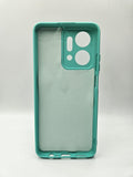 Husa Honor X7a silicon moale , protectie camere si butoane, interior material textil Turcoaz