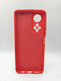 Husa Honor X7 silicon moale , protectie camere si butoane, interior material textil Rosu
