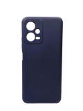 Husa Xiaomi Redmi Note 12 silicon moale, protectie camere si butoane, interior material textil Albastru