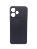Husa Xiaomi Redmi 12 silicon moale, protectie camere si butoane, interior material textil Negru