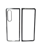 Husa Samsung Z Fold 3 fullcover din plastic, protectie camere,spate transparent  Negru