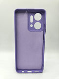 Husa Honor X7a silicon moale , protectie camere si butoane, interior material textil Mov