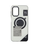 Husa Samsung A13  silicon, protectie camere si butoane Alb