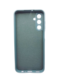 Husa Samsung A15 silicon moale, protectie butoane, interior material textil Verde
