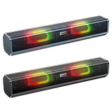 Boxa portabila wireless cu lumini RGB Hoco BS49 Bluetooth USB AUX Negru