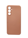 Husa Samsung A54 silicon, protectie butoane, interior material textil Roz