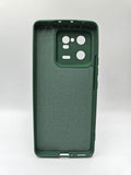 Husa Xiaomi 13 Pro silicon moale, protectie camere si butoane, interior material textil Verde