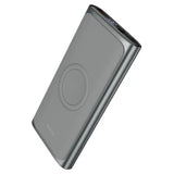 Baterie externa Wireless, 22.5W, 10000 mAh, Hoco, Q6, Aluminiu, Negru Mat
