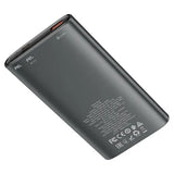 Baterie externa Wireless, 22.5W, 10000 mAh, Hoco, Q6, Aluminiu, Negru Mat