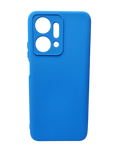 Husa Honor X7a silicon moale , protectie camere si butoane, interior material textil Albastru