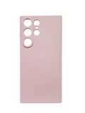 Husa Samsung S23 Ultra silicon moale, protectie camere, interior material textil Roz
