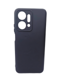Husa Honor X7a silicon moale , protectie camere si butoane, interior material textil Negru