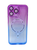 Husa Iphone 14 Pro Max silicon ,MagSage, Protectie Camere Albastru-Mov