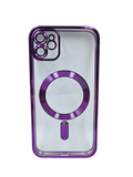 Husa Iphone 11 din silicon moale, MagSafe, Protectie Camere Mov