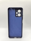 Husa Xiaomi Redmi Note 12 silicon moale, protectie camere si butoane, interior material textil Albastru