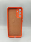 Husa Samsung A34 silicon moale , protectie butoane, interior material textil Portocaliu