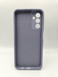 Husa Samsung A14 silicon , protectie butoane, interior material textil Gri