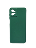 Husa Motorola G32 silicon moale, protectie camere si butoane, interior material textil Verde