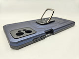 Husa Motorola G32 silicon si plastic, suport inel rotativ, protectie camere si butoane Albastru