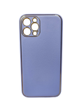 Husa Iphone 12 Pro Luxury piele ecologica, margini anti alunecare, antisoc Lilla