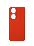 Husa Honor 90 din silicon moale, protectie camere si butoane, interior material textil Rosu