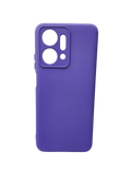 Husa Honor X7a silicon moale , protectie camere si butoane, interior material textil Mov