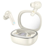 Casti Bluetooth Hoco EQ6, casti Hi-Fi true wireless, bej
