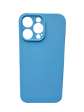 Husa Iphone 14 Pro Max silicon moale , protectie camera si butoane Albastru