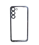 Husa Samsung S23 Plus silicon moale, spate transparent, protectie camere Negru