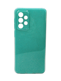 Husa Samsung A33  silicon gel model cu sclipici , protectie camere Verde