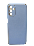 Husa Samsung A04s piele ecologica, protectie camere, margini anti alunecare Albastru
