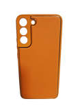 Husa Samsung S22 Plus piele ecologica, protectie camere, margini anti alunecare Portocaliu