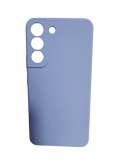 Husa Samsung S21 FE silicon, protectie camere, interior material textil Lila