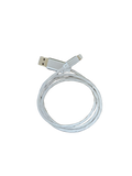 Cablu incarcare Fast Charge cu iluminare multicolora 2.4A, USB - Iphone , 1 metru Alb
