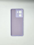 Husa Motorola Edge 40 silicon moale, protectie camere si butoane, interior material textil Lila
