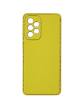Husa Samsung A33  piele ecologica, protectie camere, margini anti alunecare Galben