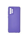 Husa Samsung A13  silicon moale , protectie butoane, interior material textil Mov