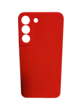 Husa Samsung S22 silicon , protectie butoane, interior material textil Rosu