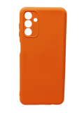 Husa Samsung A04s silicon moale, protectie camere ,interior material textil Portocaliu