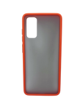 Husa Samsung S20 silicon, spate matuit antizgarieturi, protectie camere Rosu